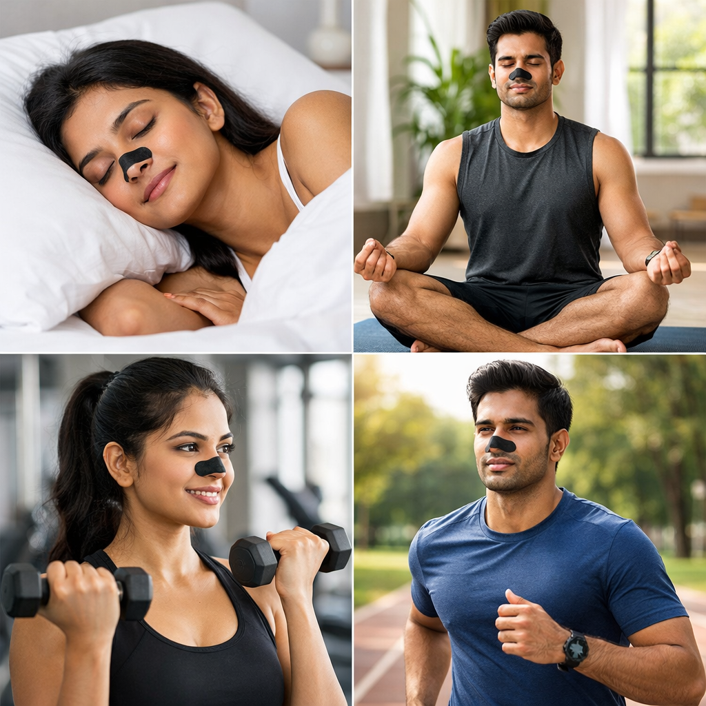 Sleep Deep Without Snoring | Premium Nasal Strips for Easy Breathing|